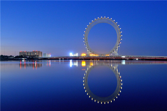 潍坊滨海摩天轮夜景