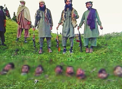 塔利班割下12名巴基斯坦士兵头颅展示