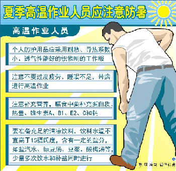 夏季高温作业人员应注意防暑 新华社发