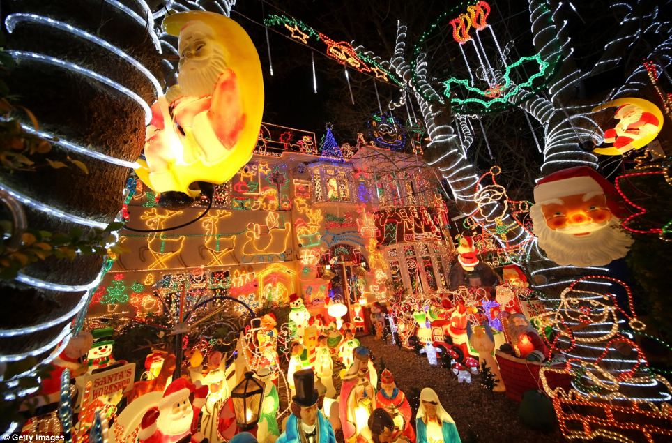 Wonder: This amazing Christmas lights display in Melksham, Wiltshire, attracts coachloads of visitors