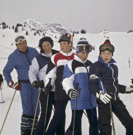 1981年贝娅特丽克丝与家人在奥地利滑雪，她每年冬天都到那里度假。